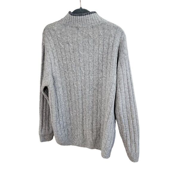 Daniele Blasi Grey Men's Pullover  Quarter Zip Sweater in Large - Picture 2 of 8